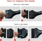 NEWISHTOOL 2 Pcs Long Handle Plastic Razor Blade Scraper - Image 7