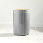 mDesign Plastic Round Trash Can Small Wastebasket - Image 8