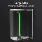 Arlopu 13.2+1.3 Gallon Step Trash Can, Stainless Steel Garbage Bin, Soft-Close - Image 9