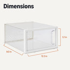 Amazon Basics Stackable and Foldable Clear Shoe Storage Organizer Box - Image 5