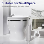 DOWRY Stainless Steel Freestanding Toilet Bowl Brush and Holder - Image 6