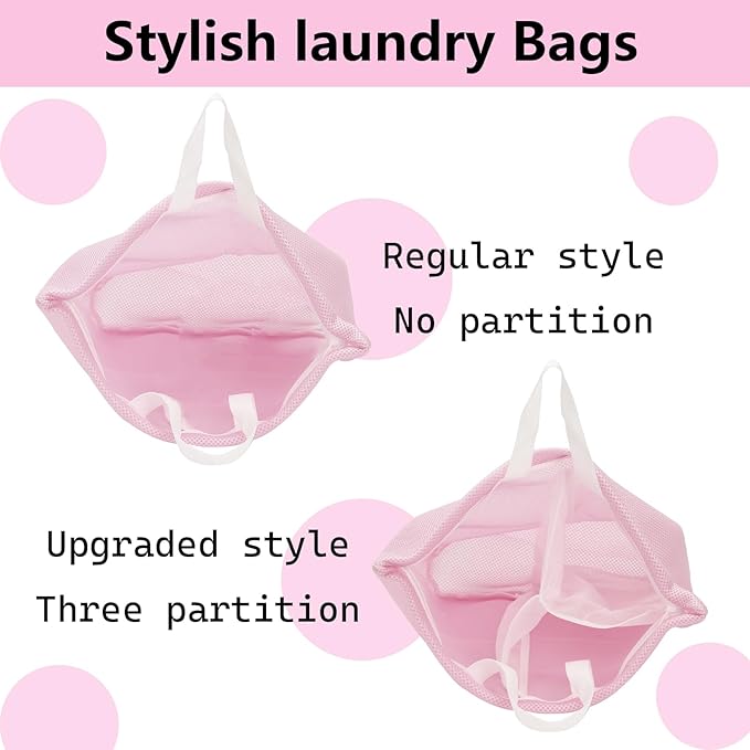 2 Pcs laundry bag with handles mesh laundry bags washing machine laundry totes - Image 4