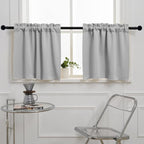 Pickluc Light Grey Cafe Curtain by PICKLUC