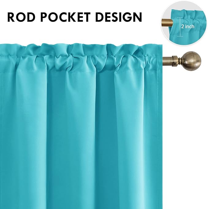 DWCN Blackout Curtains for Bedroom – Thermal Insulated Room Darkening Drapes - Image 4