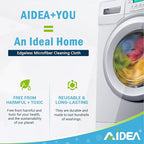 AIDEA Microfiber Cleaning Cloth 50PK, Dusting Cloth Drying Towel, All Purpose - Image 3