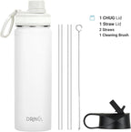 DRINCO Stainless Steel Water Bottle Spout Lid Vacuum Insulated Double Wall - Image 3