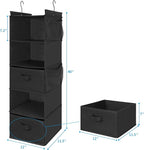 MAX Houser 5 Tier Shelf Hanging Closet Organizer, Cloth Hanging Shelf - Image 3