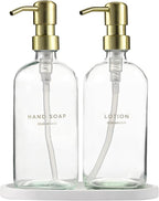 MaisoNovo Soap Dispenser 3-Piece Set | 16.9oz Clear Bottles by MaisoNovo-TheArtofSustainableLiving