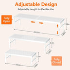Expandable adjustable stackable kitchen organizer, Spice Racks, Counter Shelf - Image 2
