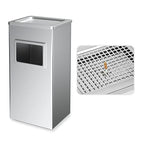 BEAMNOVA Trash Can Indoor Outdoor Metal Stainless Steel Commercial Garbage Can by BEAMNOVA