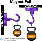 MIKEDE Magnetic Hooks, 150LB Heavy Duty Magnets - Image 3