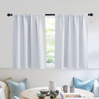 RYB HOME Short Curtains 2 Panels Set, Room Darkening Drapes Cafe Curtains Small by RYBHOME