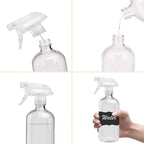 Clear Glass Spray Bottles For Cleaning Solutions - Image 6