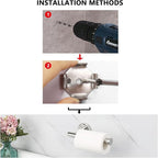 NearMoon Bathroom Toilet Paper Holder, Premium SUS304 Stainless Steel Rustproof - Image 8