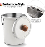 Kitchen Countertop Compost Bin 101ounces / 3Liters, Airtight Lid SUS304 - Image 2