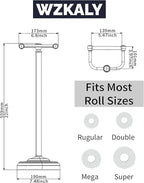 Black Toilet Paper Holder Stand, Matte Black Toilet Paper Holder Free Standing - Image 9