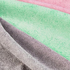 Amazon Basics Microfiber Cleaning Cloths, Ultra Absorbent, Scratch Free, Non-Abrasive, Reusable and Washable, All-Purpose, Car Detailing, 16" x 12", Green/Gray/Pink (Pack of 288)