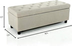 BELLEZE 47" Storage Ottoman, Storage Bench - Image 3