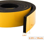 Neoprene Foam Weather Stripping, 2 Inch Wide X 3/8 Inch Thick, Door Jamb Seal - Image 2
