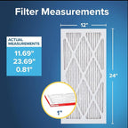 Filtrete 12x24x1 AC Furnace Air Filter, MERV 11, MPR 1000, Micro Allergen - Image 2