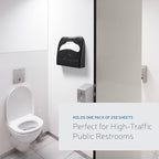 EZbrnd Wall Mount Half-Fold Toilet Seat Cover Dispenser - Image 4