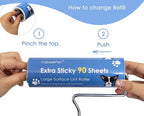 Extra Sticky Large Lint Roller Refills, 6.3'' Giant Lint Roller Refills - Image 3
