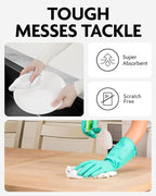 Fantasticlean Microfiber Cleaning Cloth Roll -90 Pack, Tear Away Microfiber - Image 3