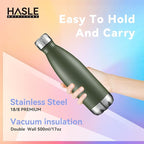 HASLE OUTFITTERS 17oz Stainless Steel Water Bottles Bulk, Vacuum Insulated - Image 3