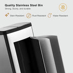 Dual Trash Can, 60 Liter/16 Gallon Dual Bin Trash Can - Image 4
