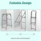 Foldable Trash Bag Holder Stand, Garden Garbage Bag Holder Frame Holds 30-55 - Image 3