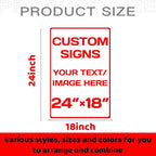 Personalized signs, Aluminum Weatherproof Metal Sign, Optional reflective - Image 2