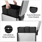 Arlopu 13.2 Gal Slim Kitchen Trash Can - Image 5