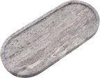 Natural Marble Tray, Oval Vanity Decorative Tray - Image 2