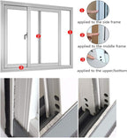 Weather Stripping Brush for Sliding Windows/Doors Frame Side, Pile Self - Image 6