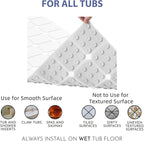 Bathtub Mat Non Slip Silicone Foldable Extra Long Tub Mat Strong Suction Cups & - Image 4