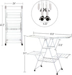 Gullwing Laundry Drying Rack, Space Saving Indoor & Outdoor Use, 61.81' x - Image 2