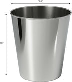 happimess HPM1113D Nolan Modern Classic Smooth Steel 2-Gallon Wastebasket - Image 4