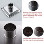 RANDOM Oil Rubbed Bronze Shower Drain Square 6 inch - Image 5