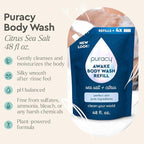 Puracy Body Wash Refill, Natural Body Wash, 98.6% Pure Plant Ingredients - Image 2