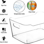Clear Plastic Storage Bins, Small Fridge Organizer Kitchen Organizers and - Image 5