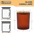 Thick Candle Jars for Making Candles 12 Pcs, 7 OZ Empty Jars - Image 2
