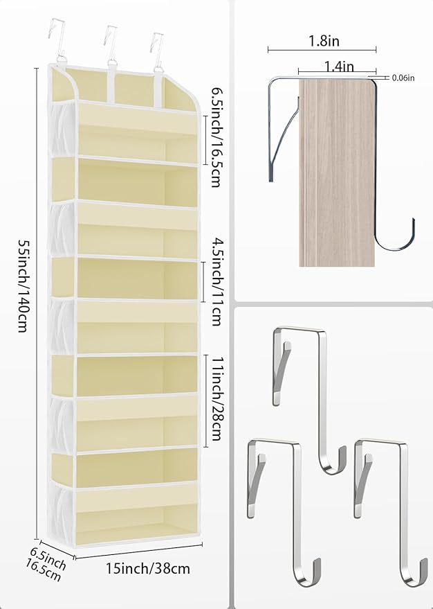 2 Pack Over The Door Storage Organizer - Image 6