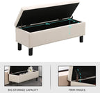 Furnimart 42.5 Inch Storage Ottoman Bench, Flip Top End of Bed Storage Bench - Image 6