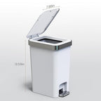 Small Bathroom Trash Can with Lid Soft Close, 10 Liter/2.6 Gallon Slim Garbage - Image 7