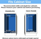 LOVMOR 2 Tier Individual Pull Out Cabinet Organizer 9" W x 21½" D, Slide Out - Image 4