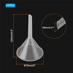 PATIKIL 3 Inch Clear Plastic Funnel - Image 2