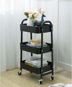 AGTEK Makeup Cart, Movable Rolling Organizer Cart - Image 2