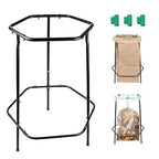 Garden Trash Bag Holder Stand, Metal Leaf Bag Holder, Frame Holds 30-55 Gallon by ZPMOCKAQ