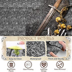 Kochorie 100 Ft x 54 Inch Stone Wall Tablecloth Roll with Cutter Box