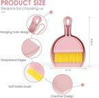Small Broom and Dustpan Set, mini Compact Portable, - Image 2